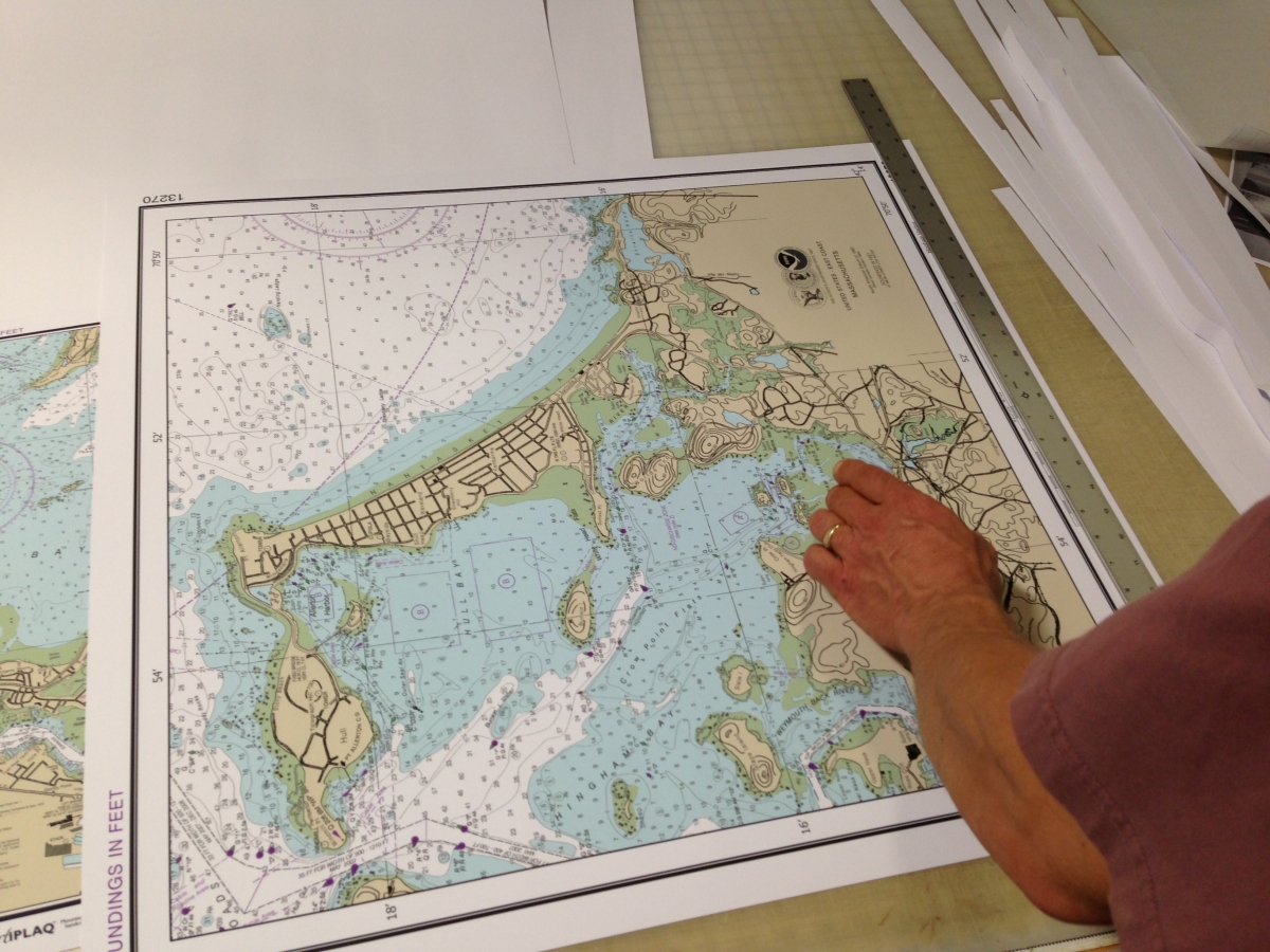 Framed Nautical Charts For Sale