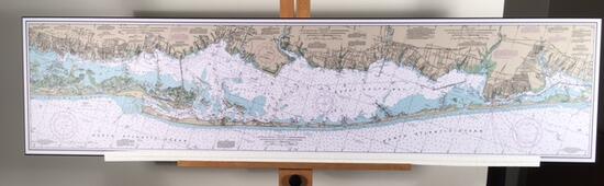 Mounted Nautical Charts